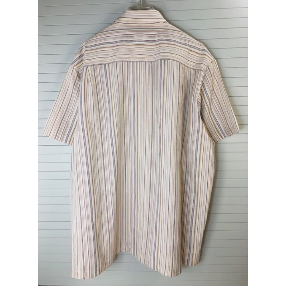 NWT Perry Ellis Striped Seersucker Shirt - Picture 4 of 5
